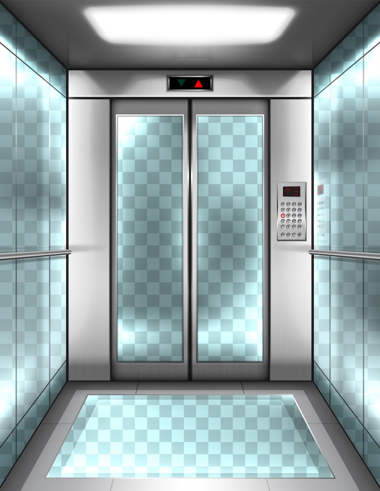 Glass interior elevators